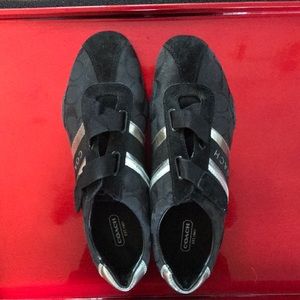 Black Coach sneakers